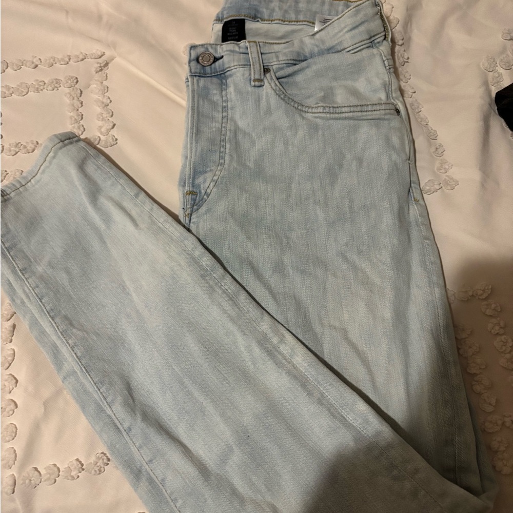 Forever 21 Light Blue Skinny Jeans for Men